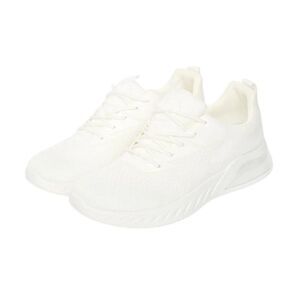 Crosshatch Mens Earsdon Flyknit Sneakers / White